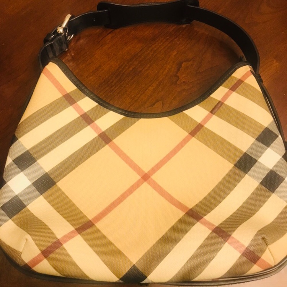 Authentic Burberry Nova Check Barton Hobo Bag